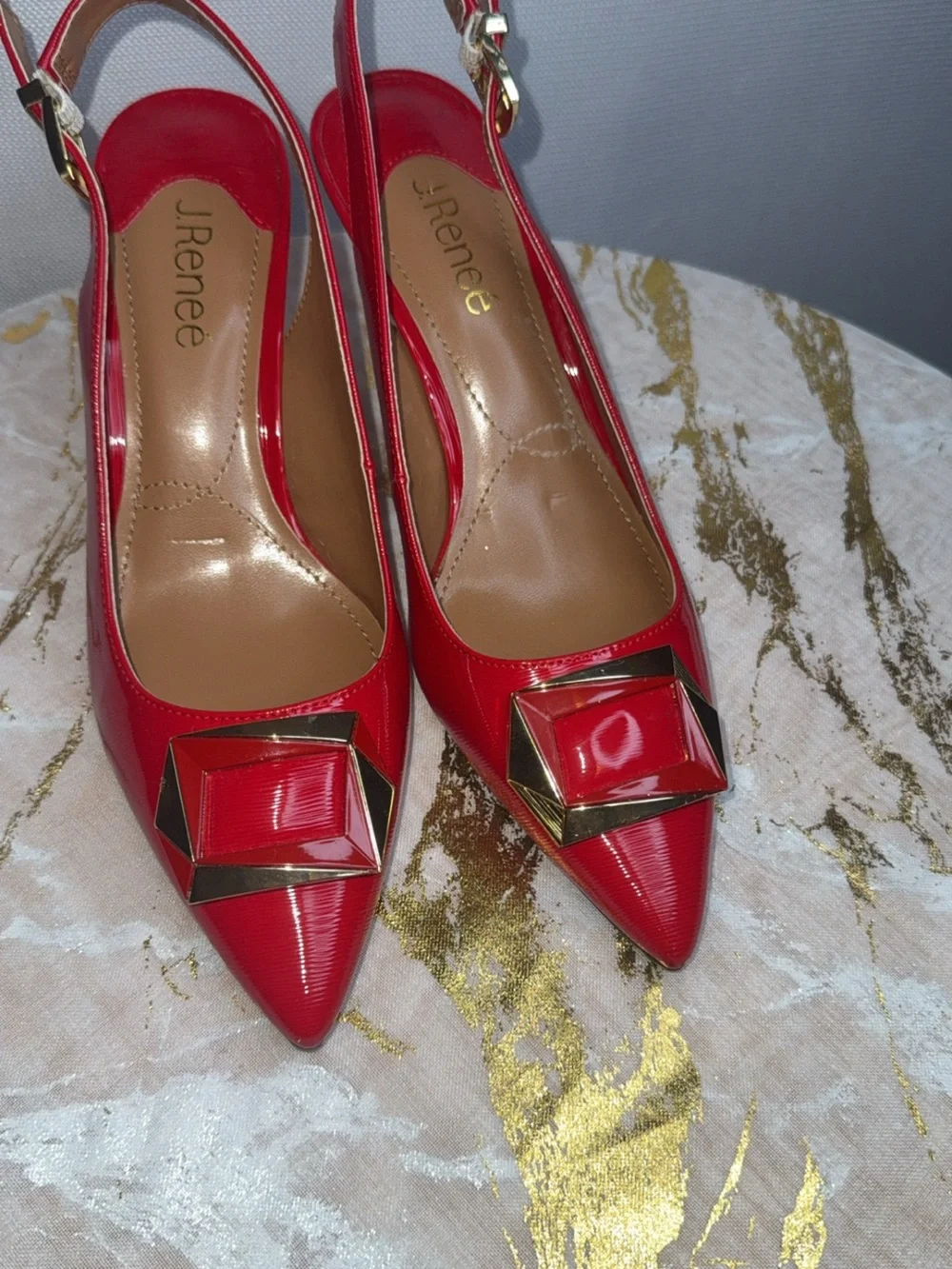 J.Renee pumps strap decorative